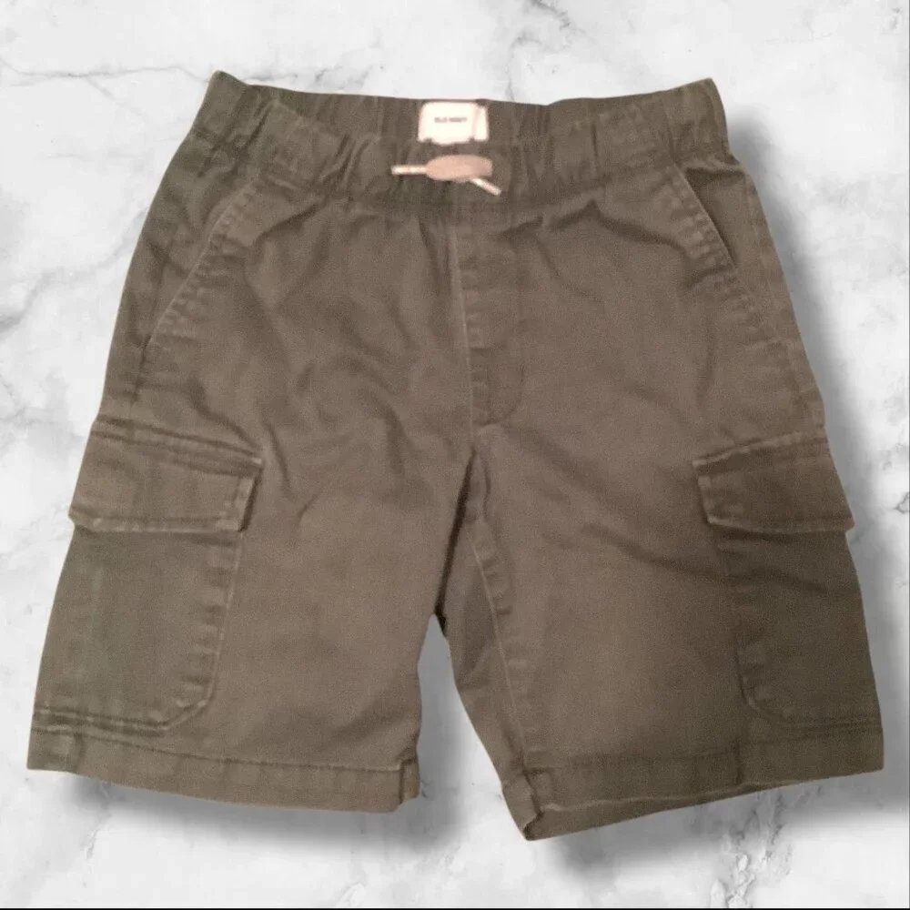 Old Navy Boys Grey‎ Cargo Shorts Size M/8 Cotton Blend